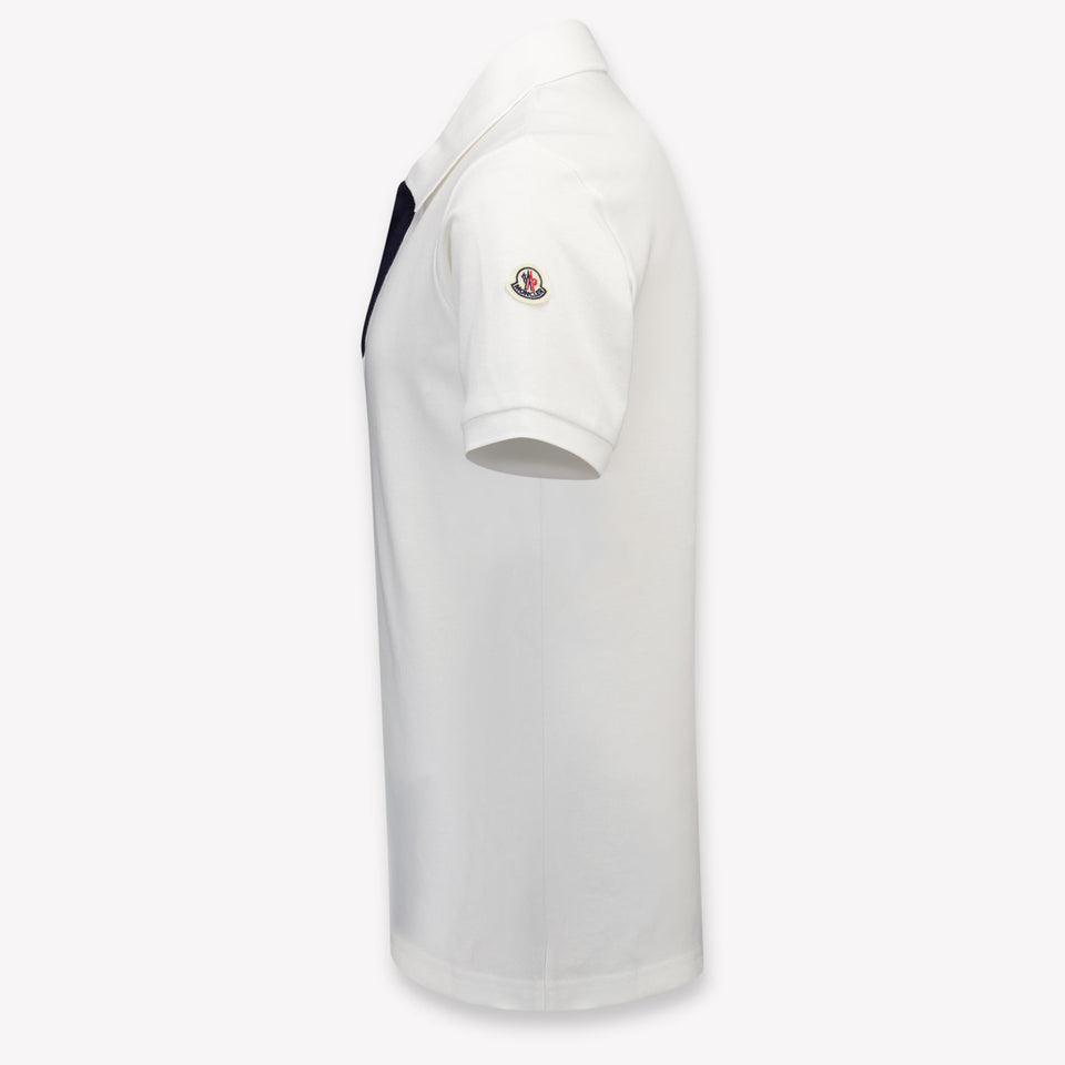 Moncler Kinder Jongens Polo In Wit