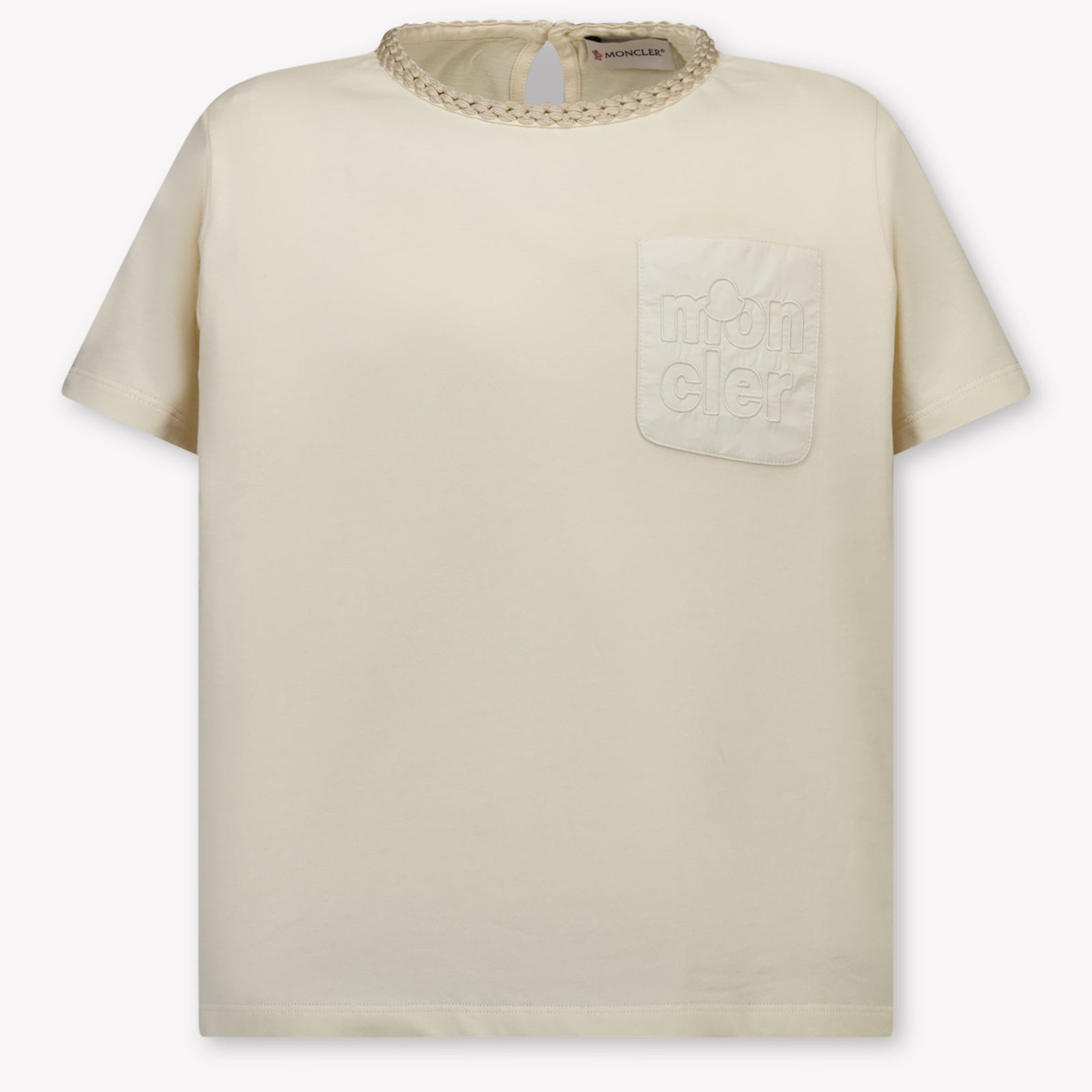 Moncler Kinder Meisjes T-Shirt In Off White
