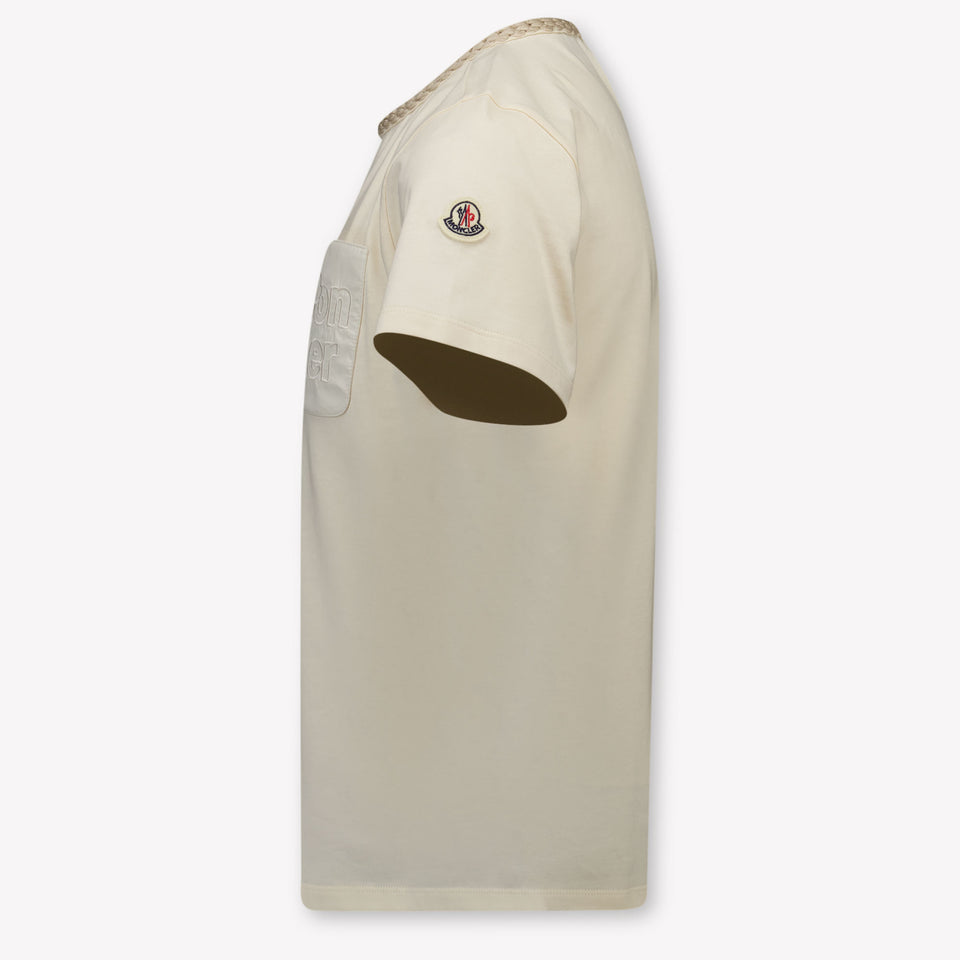 Moncler Kinder Meisjes T-Shirt In Off White