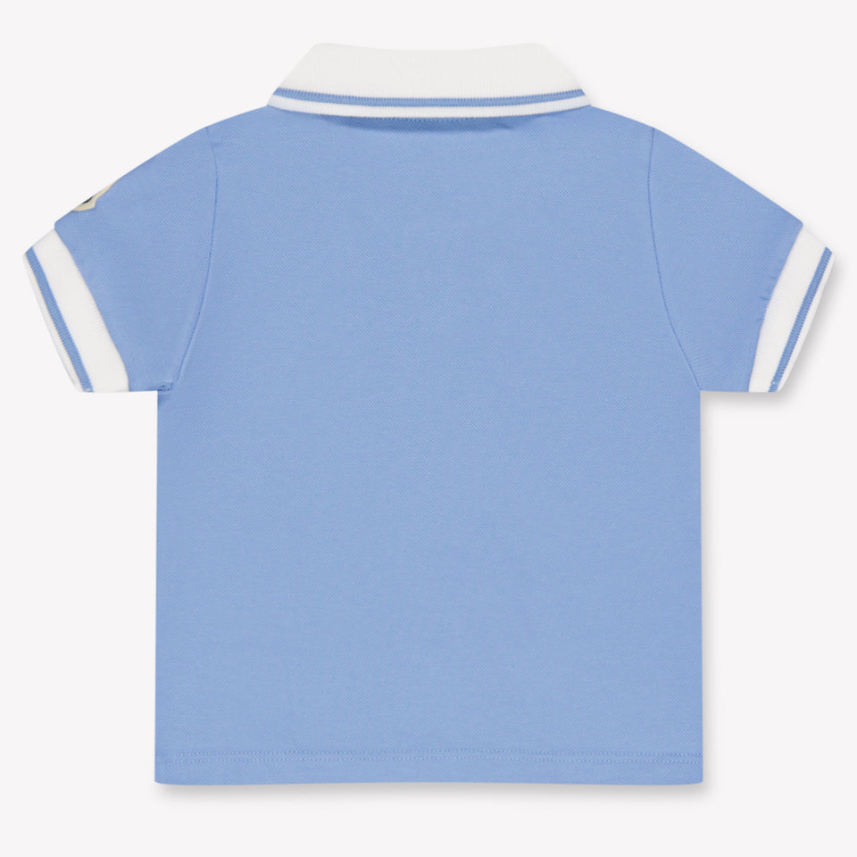 Moncler Baby Jongens Polo In Licht Blauw