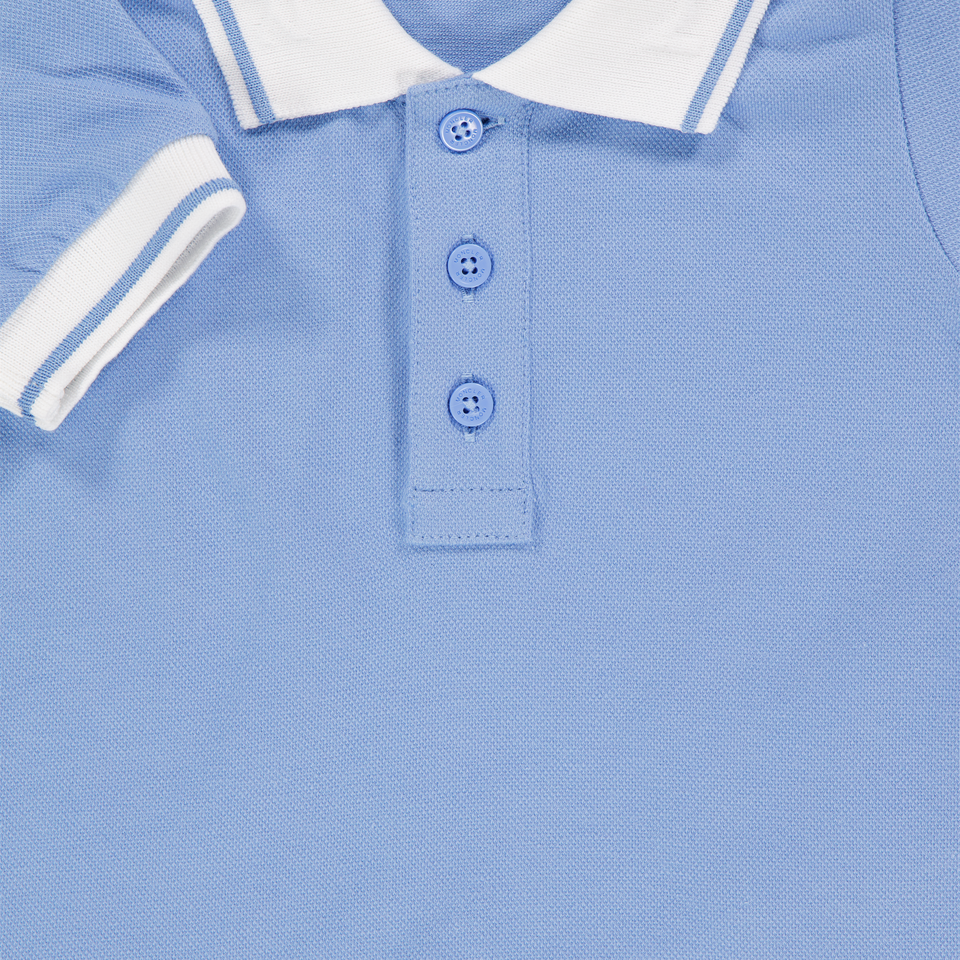 Moncler Baby Jongens Polo In Licht Blauw