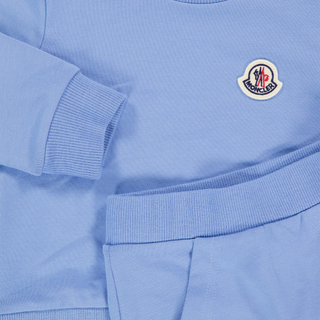 Moncler Baby Jongens Joggingpak In Licht Blauw