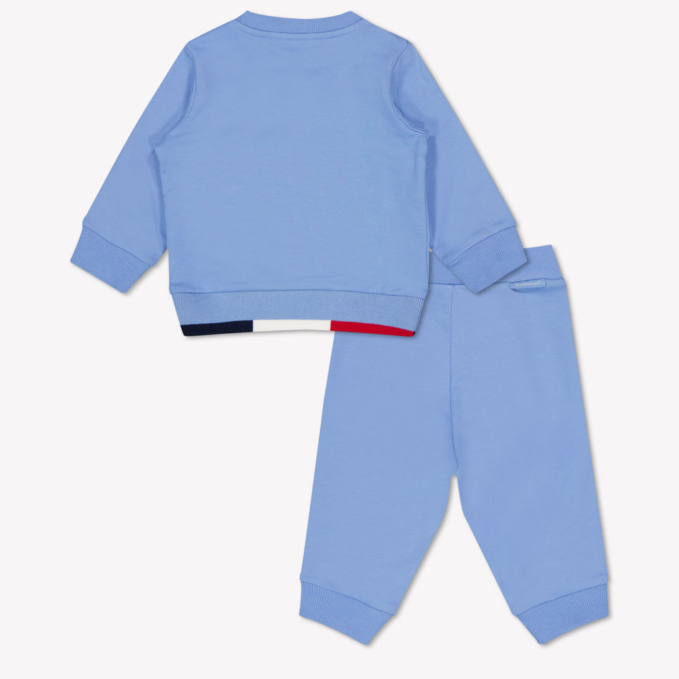 Moncler Baby Jongens Joggingpak In Licht Blauw
