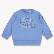 Moncler Baby Jongens Trui In Licht Blauw