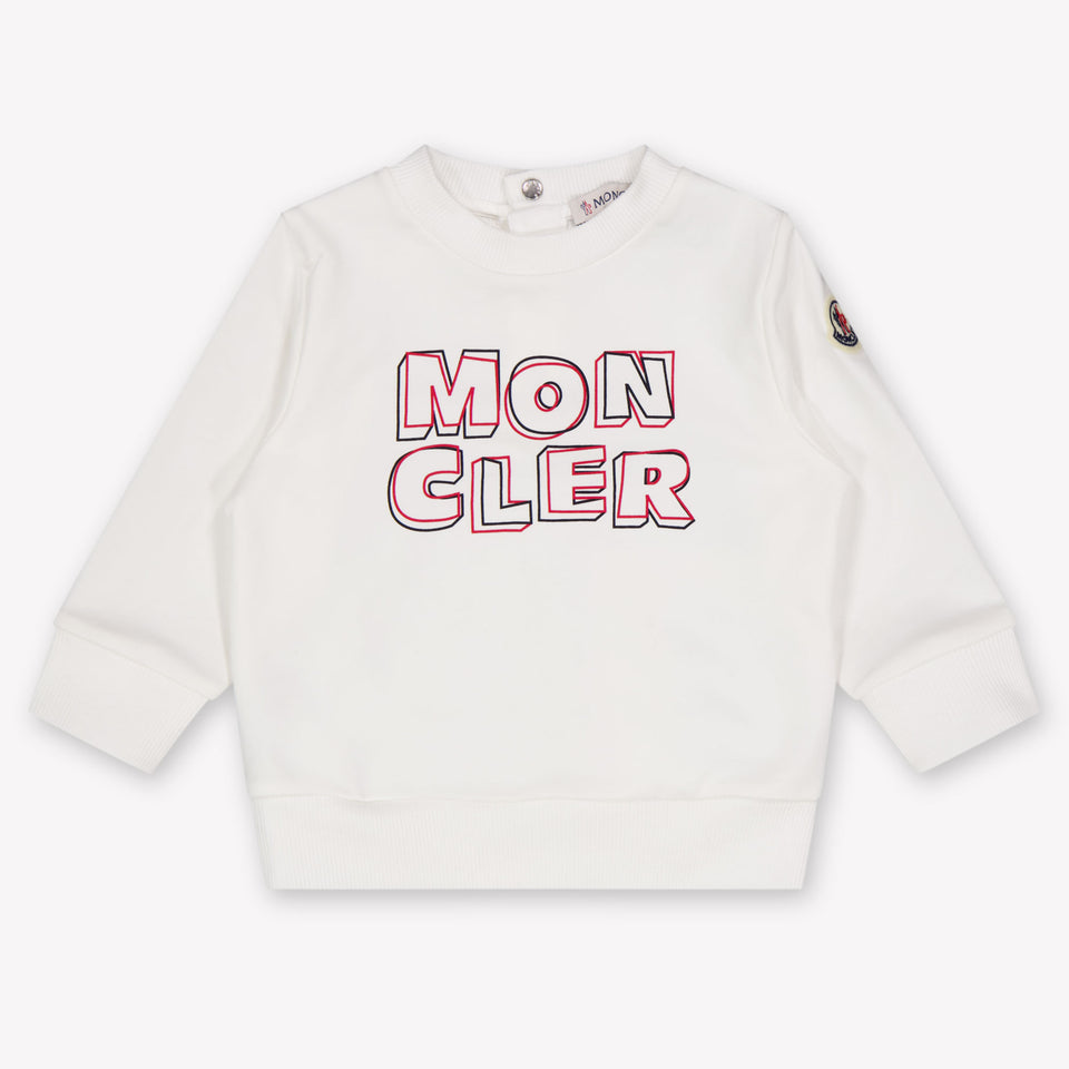 Moncler Baby Jongens Trui In Wit