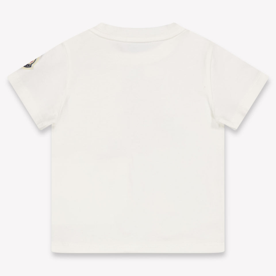 Moncler Baby Jongens T-Shirt In Wit