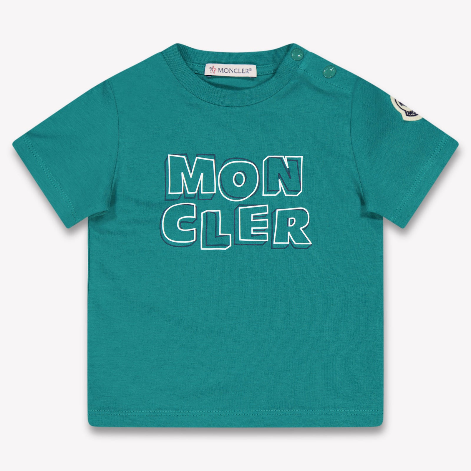 Moncler Baby Jongens T-Shirt In Groen