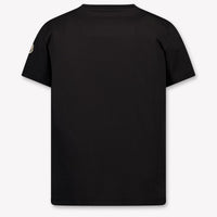 Moncler Kinder Jongens T-Shirt In Zwart