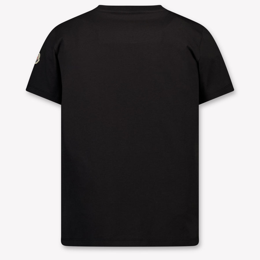 Moncler Kinder Jongens T-Shirt In Zwart