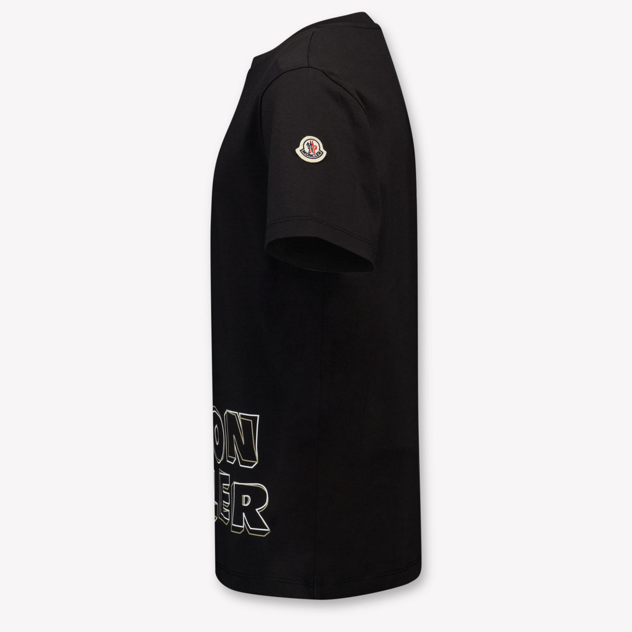 Moncler Kinder Jongens T-Shirt In Zwart