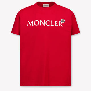 Moncler Kinder Meisjes T-Shirt In Rood