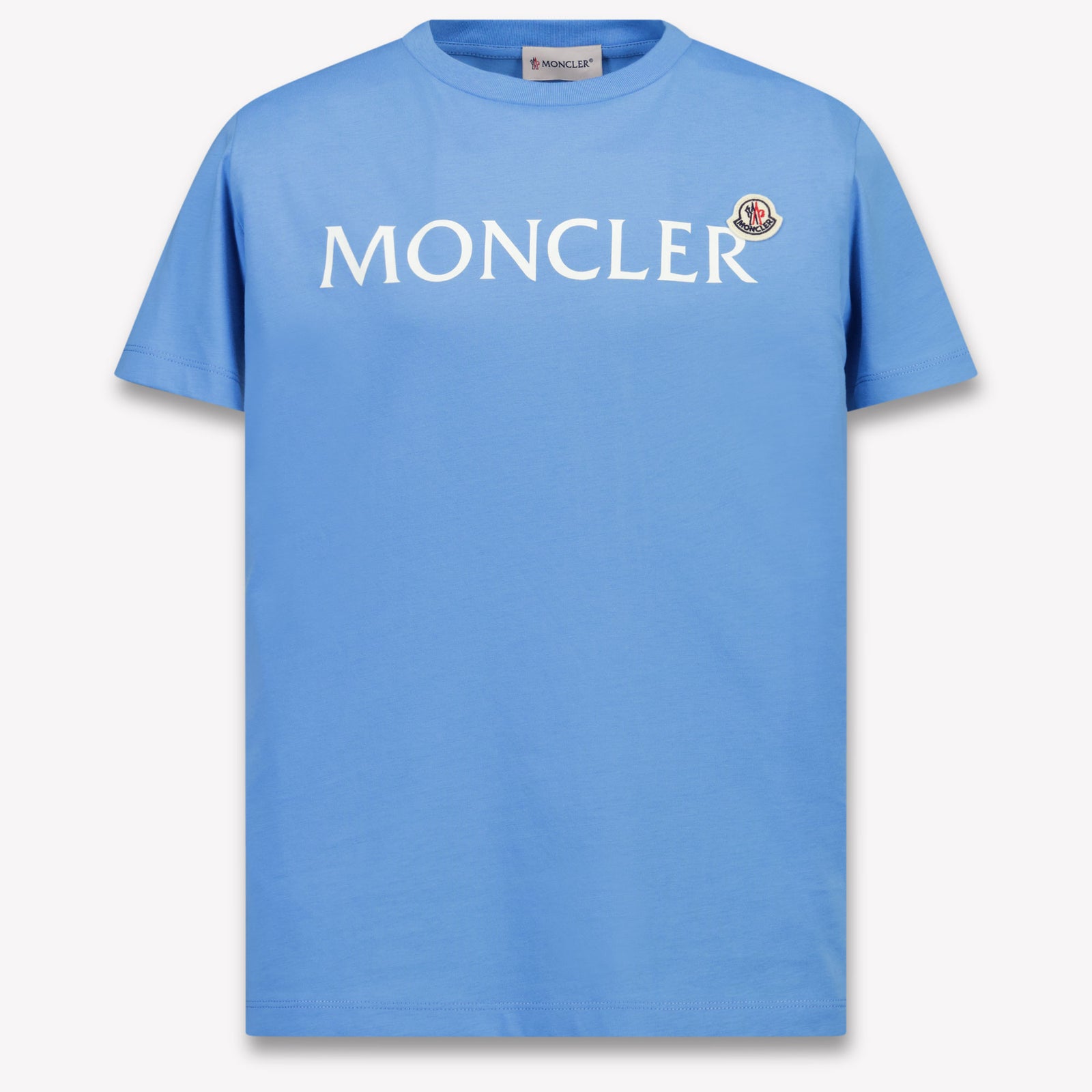 Moncler Kinder Meisjes T-Shirt In Licht Blauw