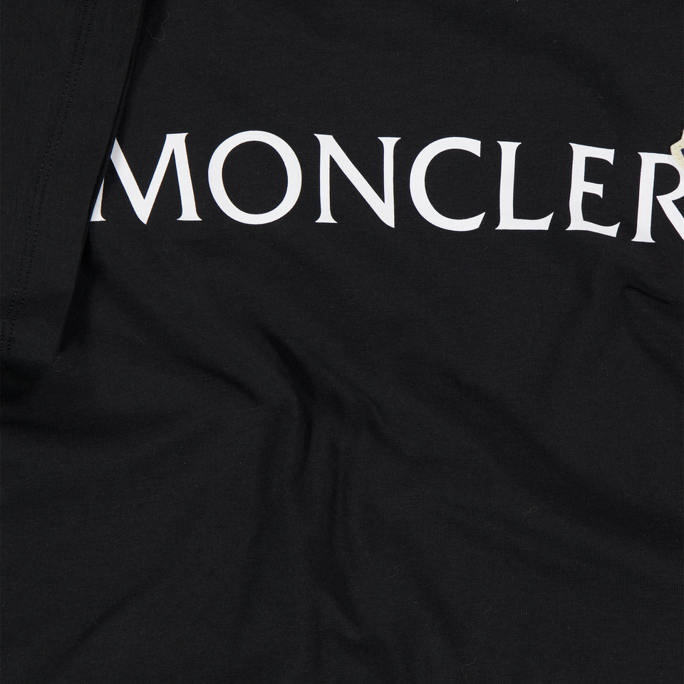 Moncler Kinder Meisjes T-Shirt In Zwart