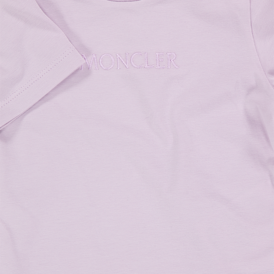 Moncler Baby Meisjes T-Shirt In Lila