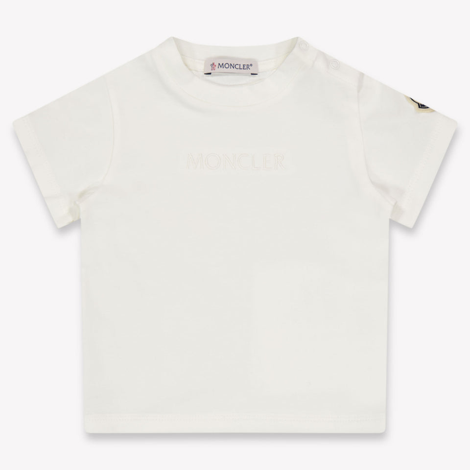 Moncler Baby Meisjes T-Shirt In Wit