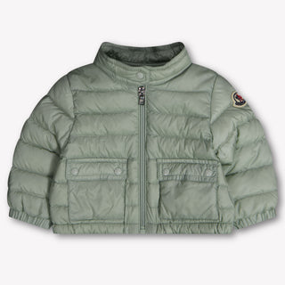 Moncler Lans Baby Meisjes Tussenjas In Licht Groen