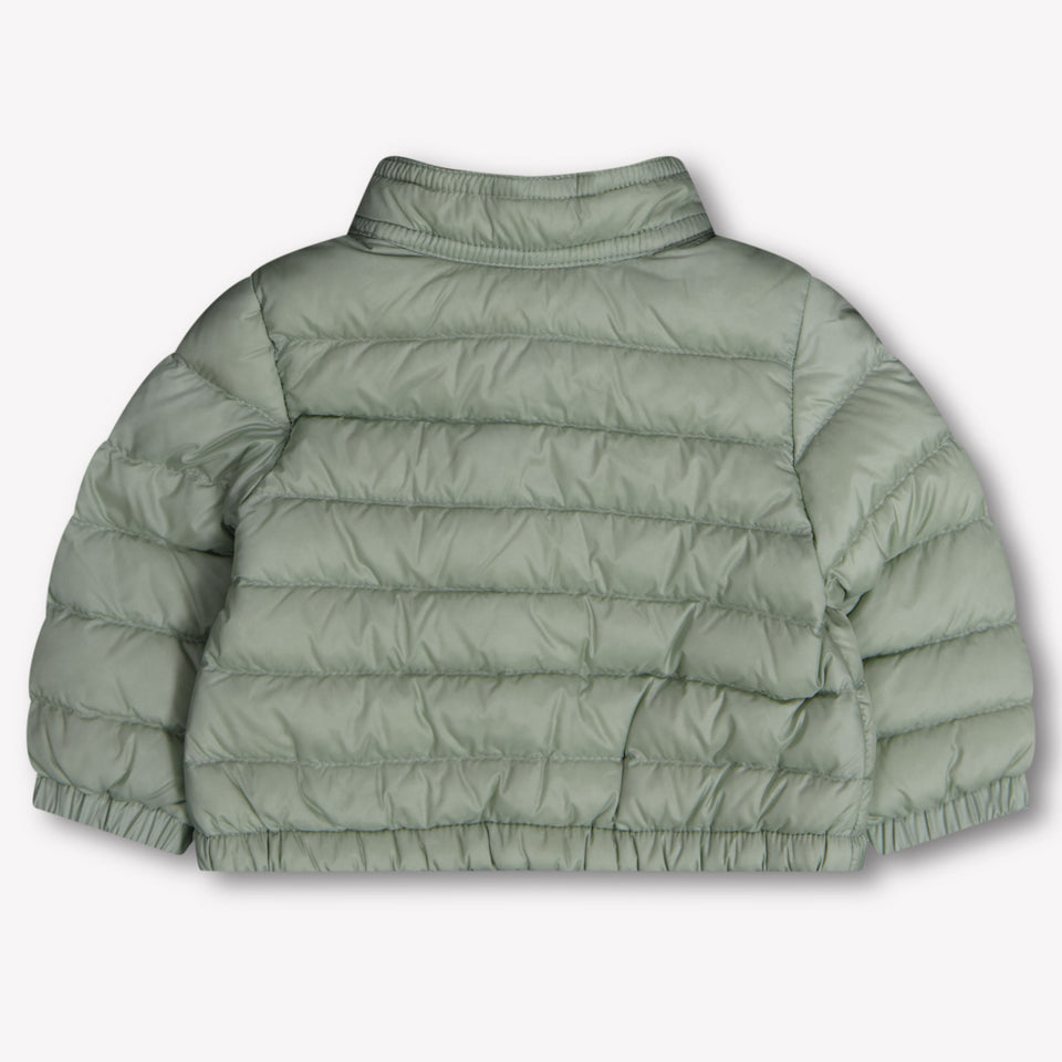 Moncler Lans Baby Meisjes Tussenjas In Licht Groen