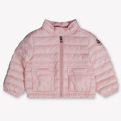 Moncler Lans Baby Meisjes Tussenjas In Licht Roze