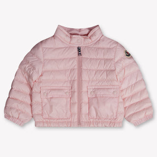 Moncler Lans Baby Meisjes Tussenjas In Licht Roze