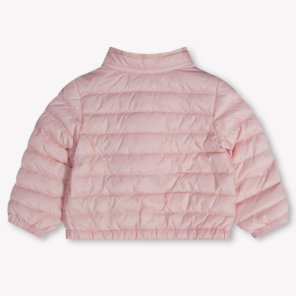 Moncler Lans Baby Meisjes Tussenjas In Licht Roze