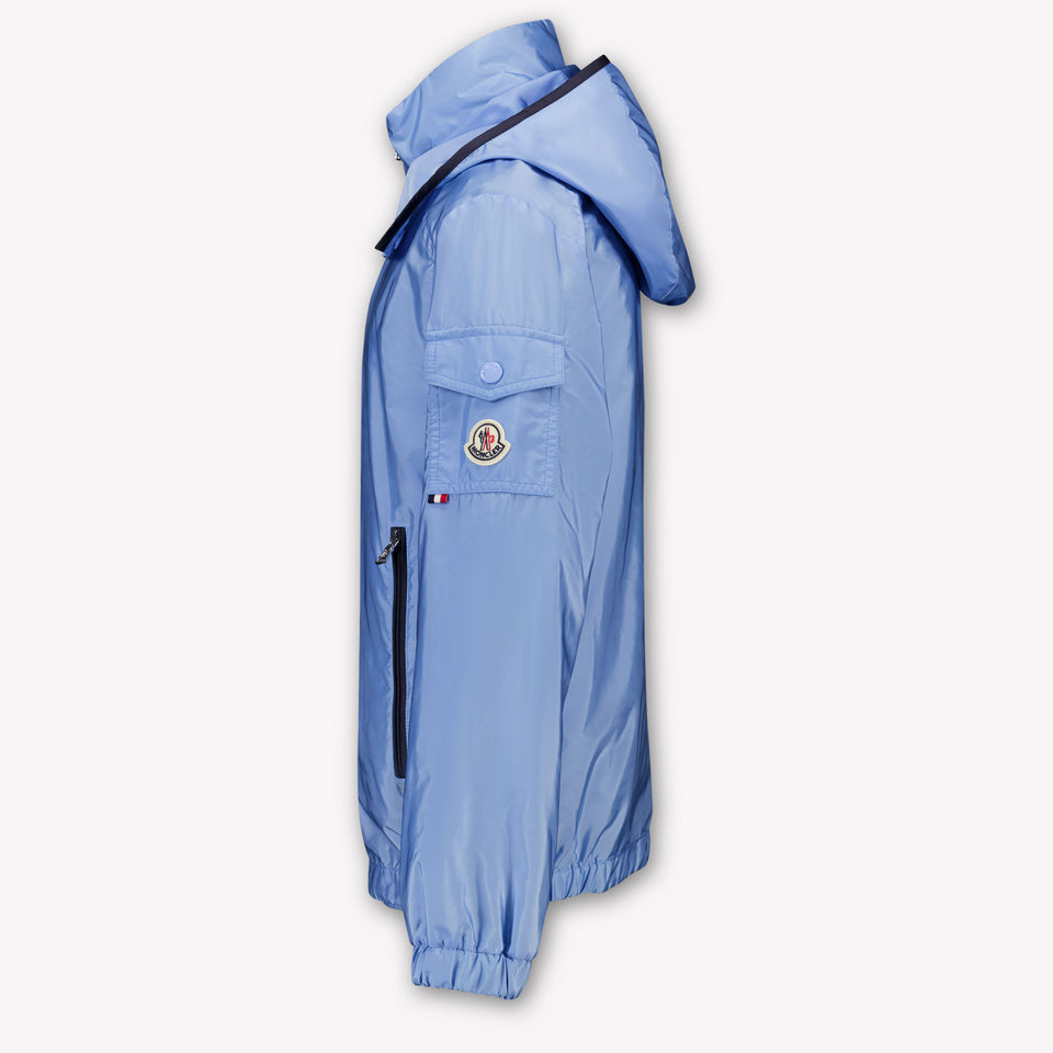 Moncler Banu Kinder Jongens Zomerjas In Licht Blauw
