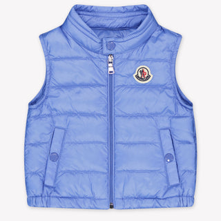 Moncler New Amaury Baby Jongens Bodywarmer In Licht Blauw