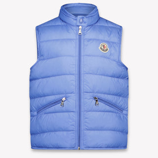 Moncler Gui Kinder Jongens Bodywarmer In Licht Blauw
