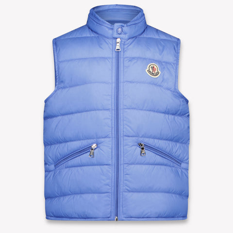 Moncler Gui Kinder Jongens Bodywarmer In Licht Blauw