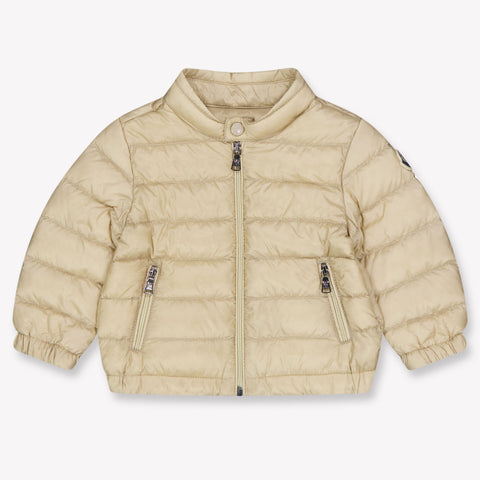 Moncler Acorus Baby Jongens Tussenjas In Beige