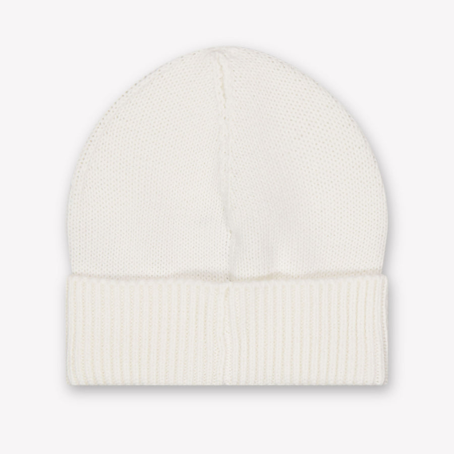 Moncler Baby Unisex Muts In Off White