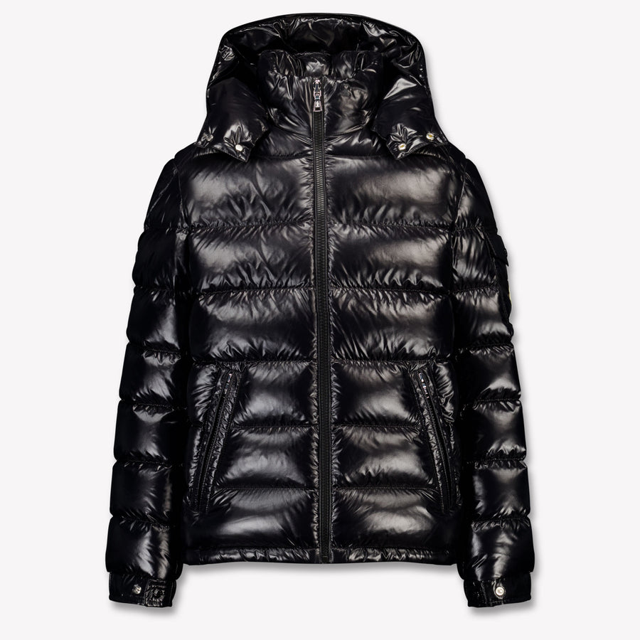 Moncler New Maya Kinder Jongens Winterjas In Zwart