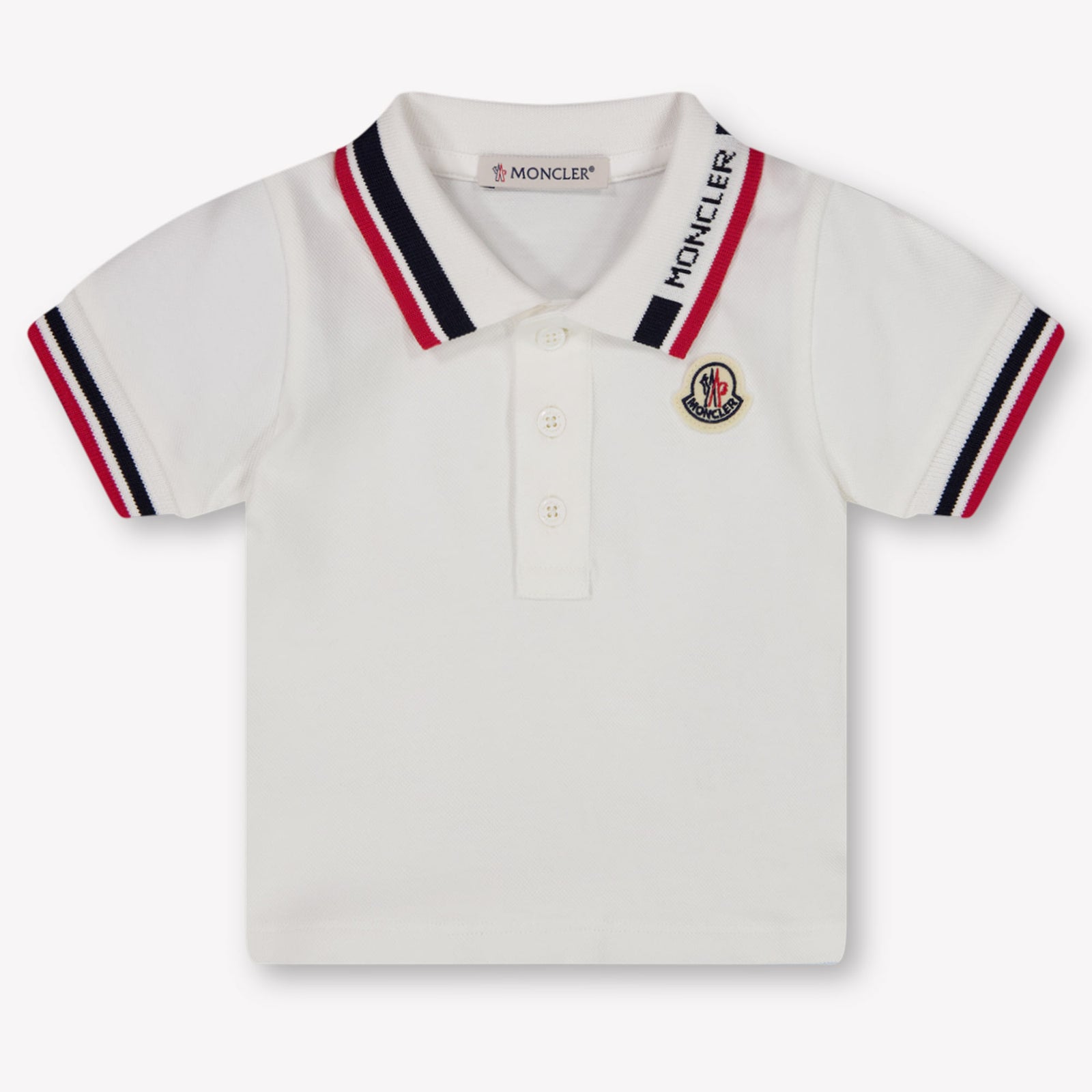 Moncler Baby Jongens Polo In Wit