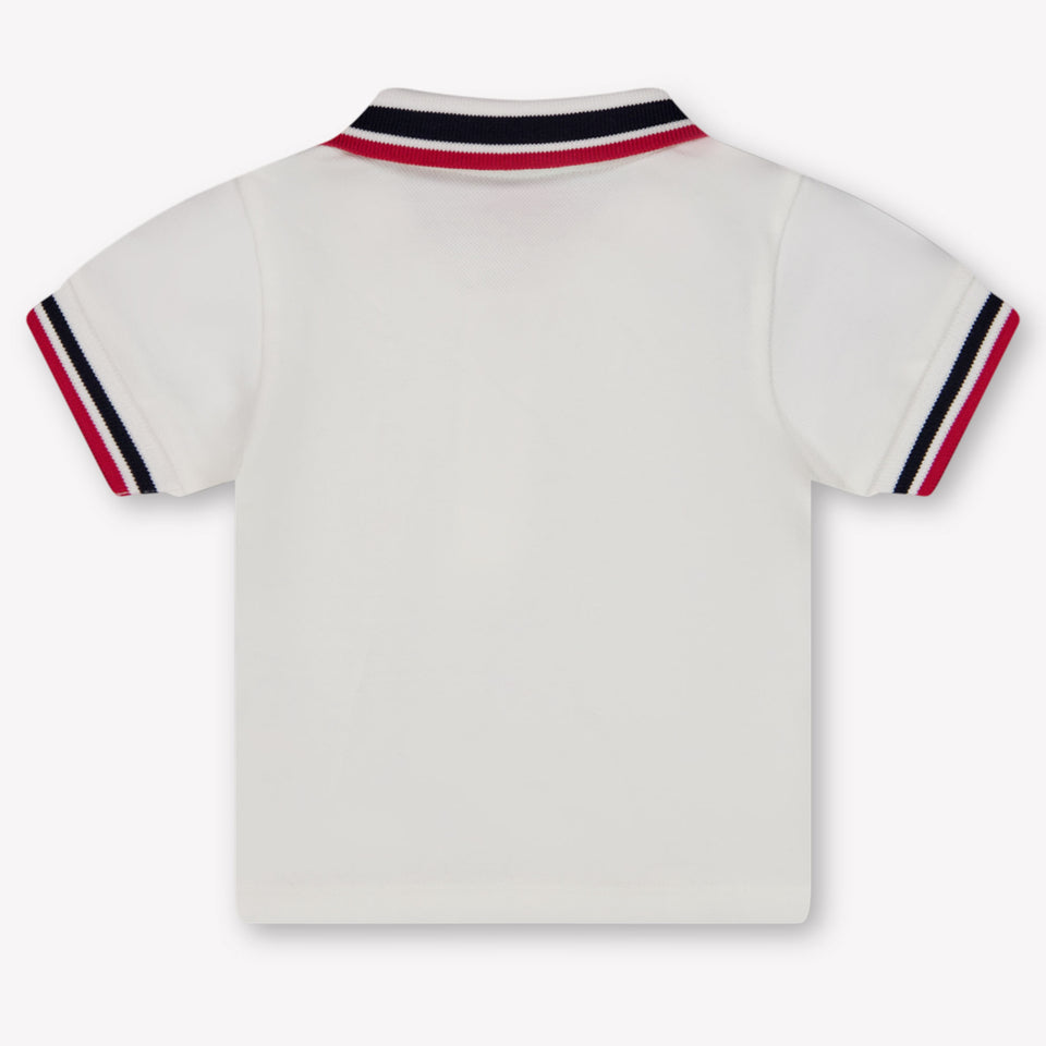 Moncler Baby Jongens Polo In Wit