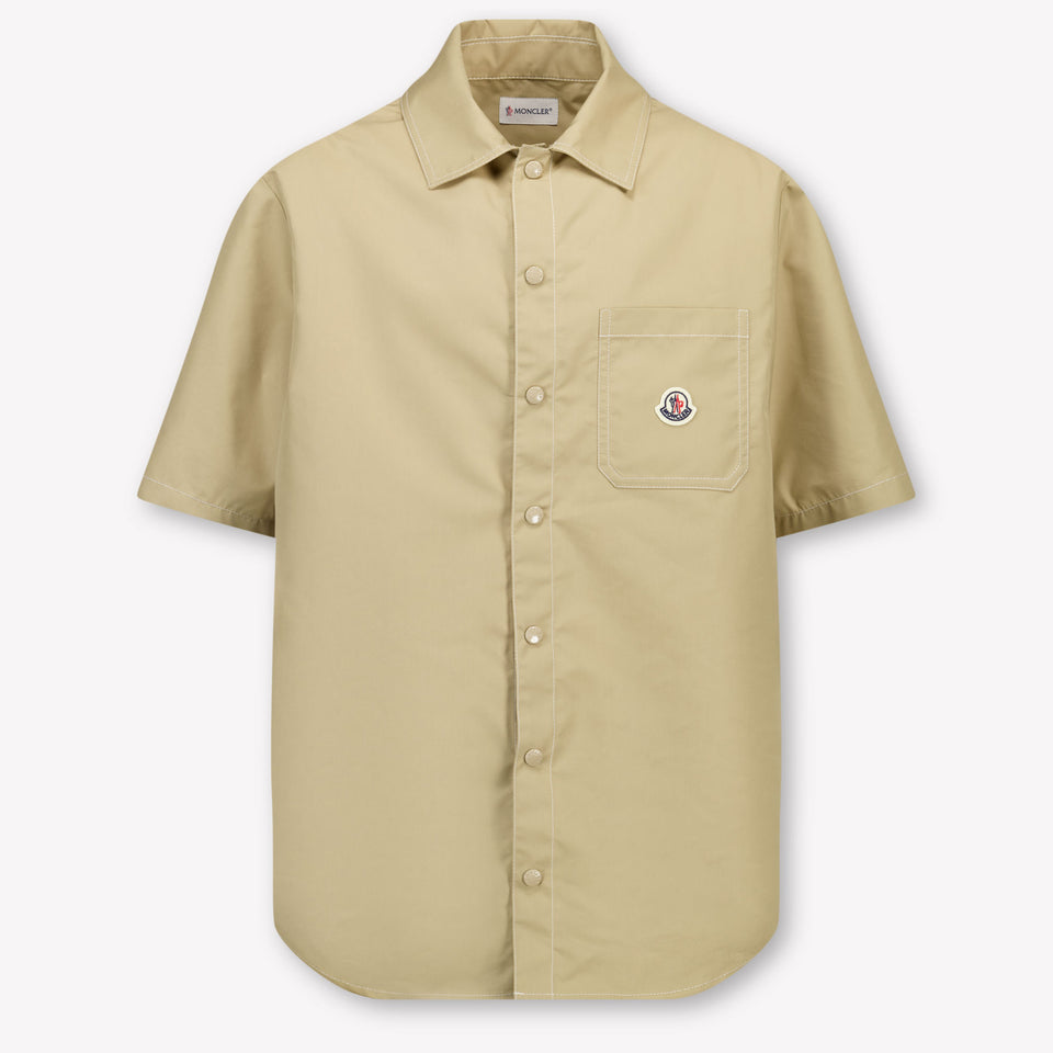 Moncler Kinder Jongens Blouse In Beige
