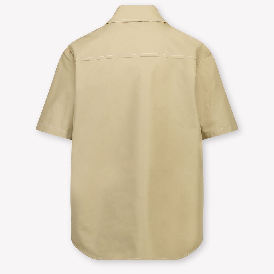 Moncler Kinder Jongens Blouse In Beige