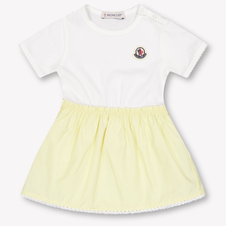 Moncler Baby Meisjes Jurk In Geel