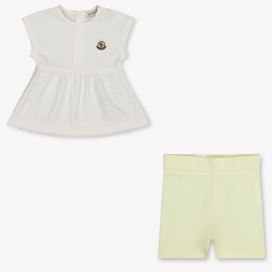 Moncler Baby Meisjes Setje In Geel