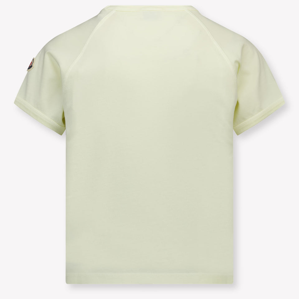 Moncler Kinder Meisjes T-Shirt In Geel