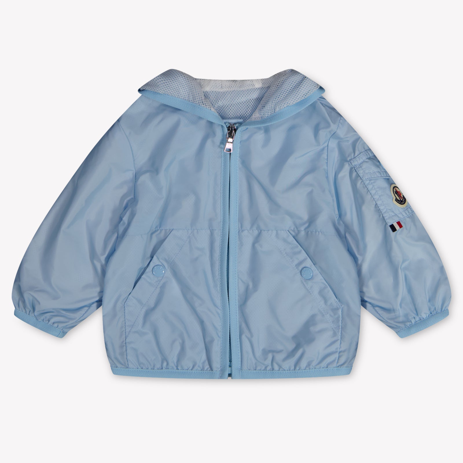 Moncler Songu Baby Jongens Zomerjas In Licht Blauw