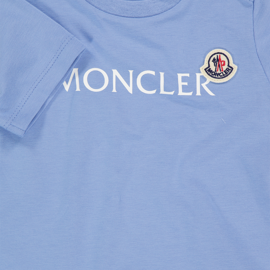 Moncler Baby Jongens T-Shirt In Licht Blauw