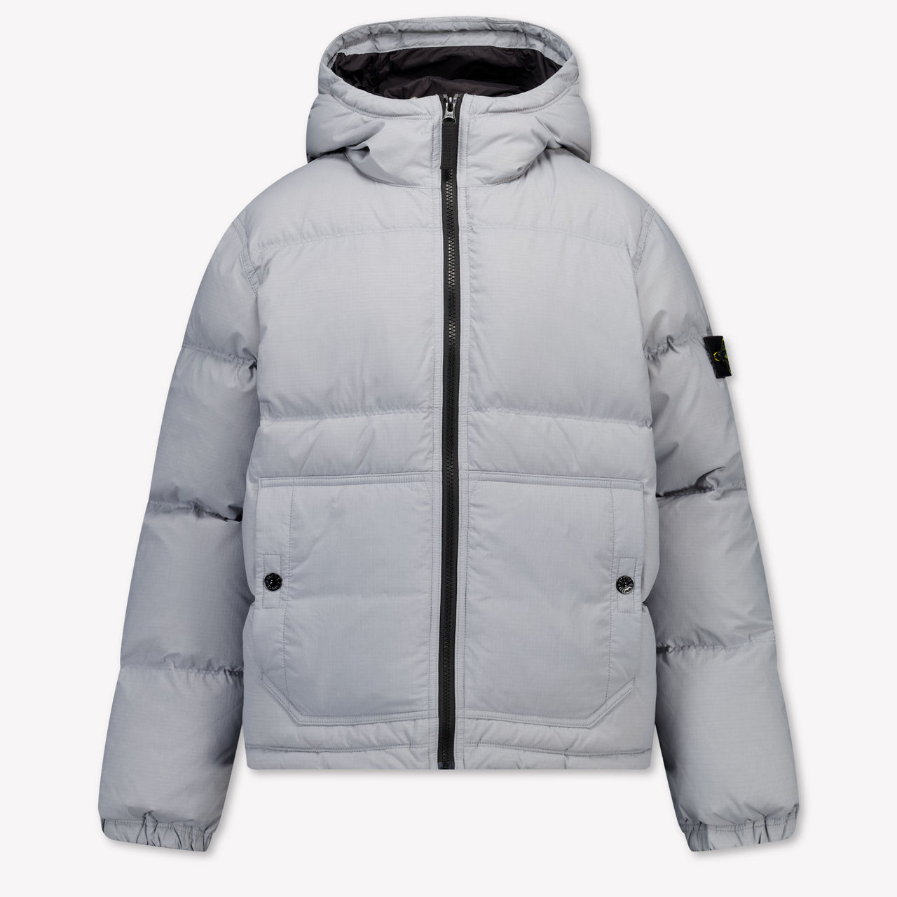Stone Island Kinder Jongens Winterjas In Licht Grijs