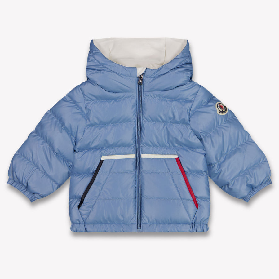 Moncler Icarus Baby Jongens Winterjas In Licht Blauw