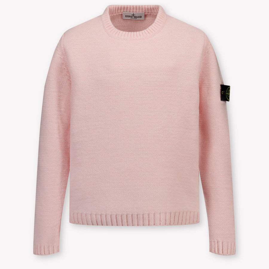 Stone Island Boys Sweater in Light Pink