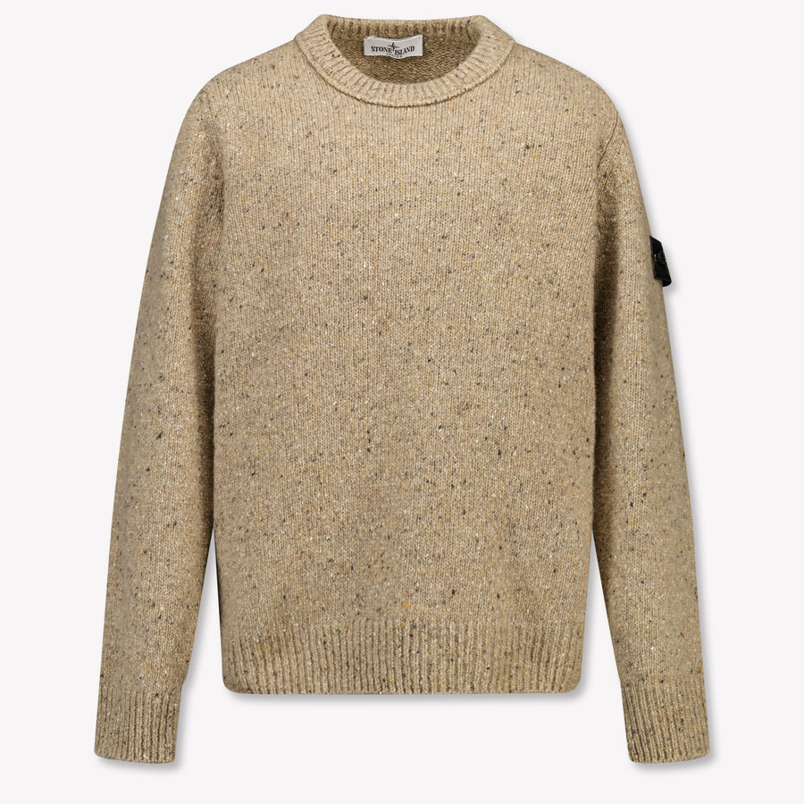 Stone Island Kinder Jongens Trui In Licht Bruin