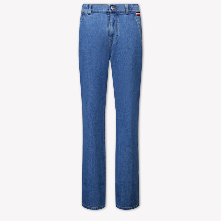 Moncler Kinder Jongens Jeans In Blauw