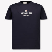 Moncler Kinder Jongens T-Shirt In Navy