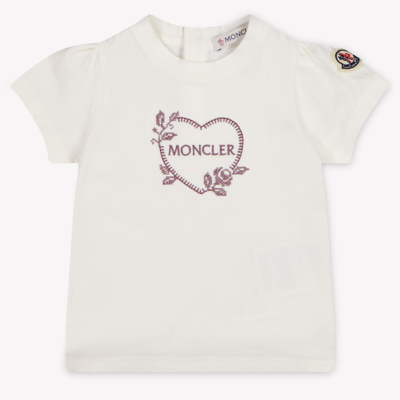 Moncler Baby Meisjes T-Shirt In Wit