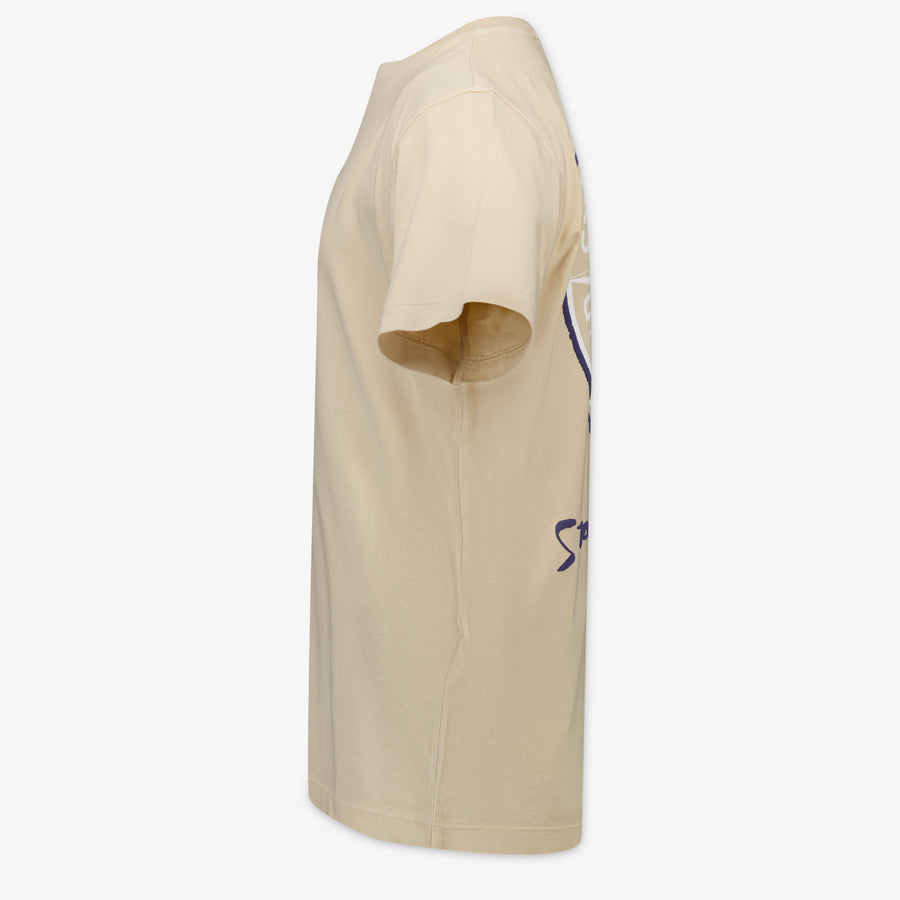 Stone Island Kinder Jongens T-Shirt In Beige