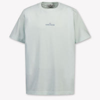 Stone Island Kinder Jongens T-Shirt In Blauw
