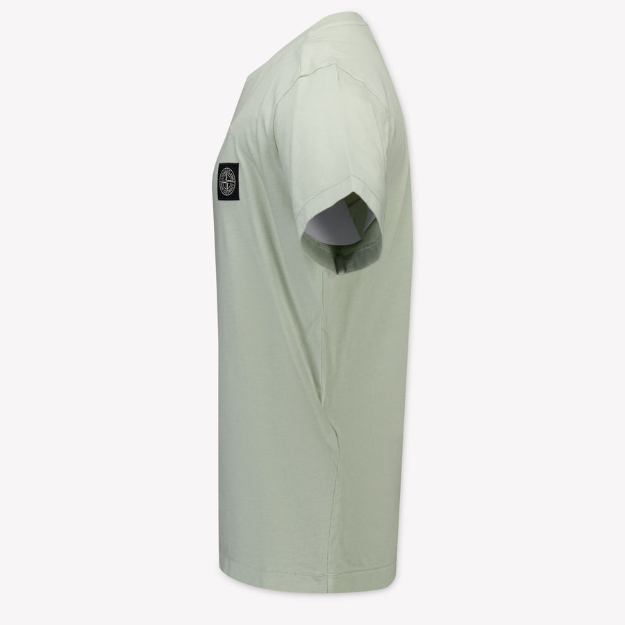 Stone Island Kinder Jongens T-Shirt In Licht Grijs